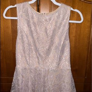 pink/purple lace skater dress